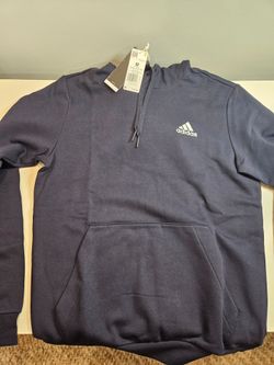 Adidas Men's FeelCozy Fleece Hoodie Medium Navy Blue NEW With Tags