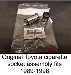 Original Toyota cigarette socket assembly fits 1(contact info removed)