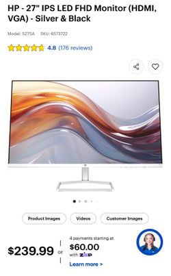 MINT: HP 27" FHD IPS Monitor (Ultra-Thin Bezel) - $240 Retail!