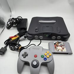 Nintendo 64 Console Complete Tested And Working With 1 Game 