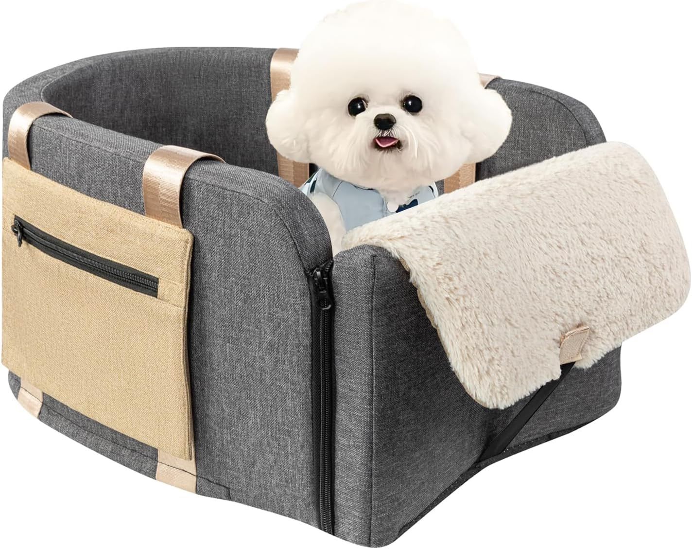 Large Console Dog Car Seat - Truck Dog Booster Seats for Big Console up to 18lbs