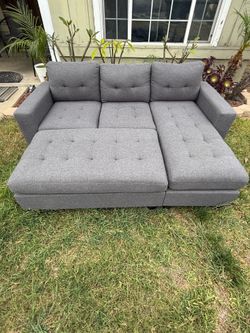 Sofa with ottoman