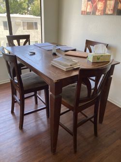 Dining table and chairs
