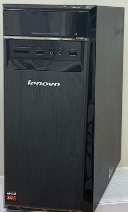 Lenovo Tower Desktop H50–55, AMD A10, Ram 12GB, Drive 250Gb SSD, WiFi built, Windows 11