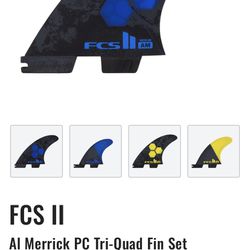 Al Merrick PC  Tri- Quad Surf Fin Set
