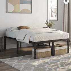 New full size platform bed frame