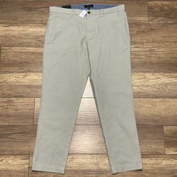 Banana Republic Pants Mens 36x30 Tan Brown Mason Stretch Chino Tapered Leg NEW!