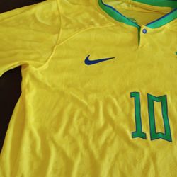 Neymar Jr Brazil Jersey 2022 World Cup