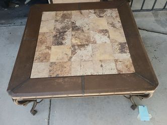 A beautiful ❤️ Vintage original wrought iron marble table