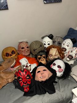 Horror & Character Halloween Mask Collection Lot