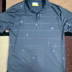 JACK Nicklaus Eco Choice LG Polo Shirt with Palm Trees. Made with recycled plastic bottles