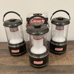 Two Left, $5 Each: Coleman Lanterns - Two Light Modes, With Battery Guard