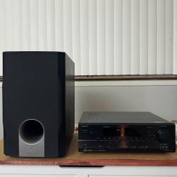 Onkyo HT-R540 Receiver HiFi Stereo 7.1 Channel Home Audio XM with skw-204 subwoofer