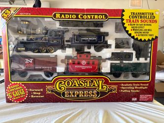 EZTEC Coastal Express G-Gauge Radio-Controlled Toy Train Set