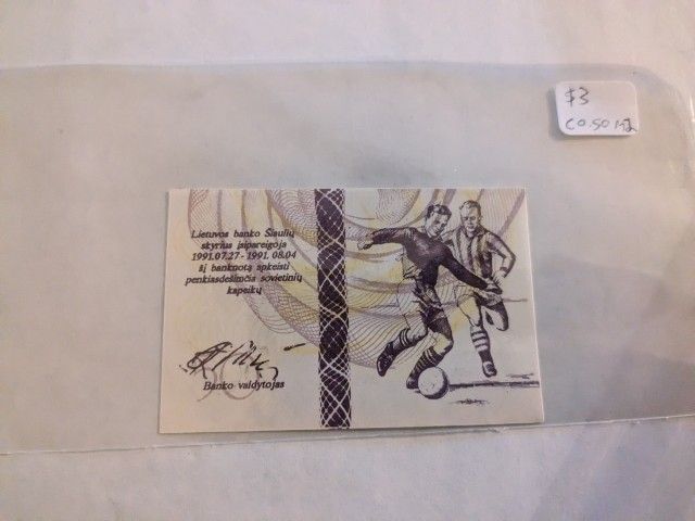 Uncirculated Lithuanian Banknote