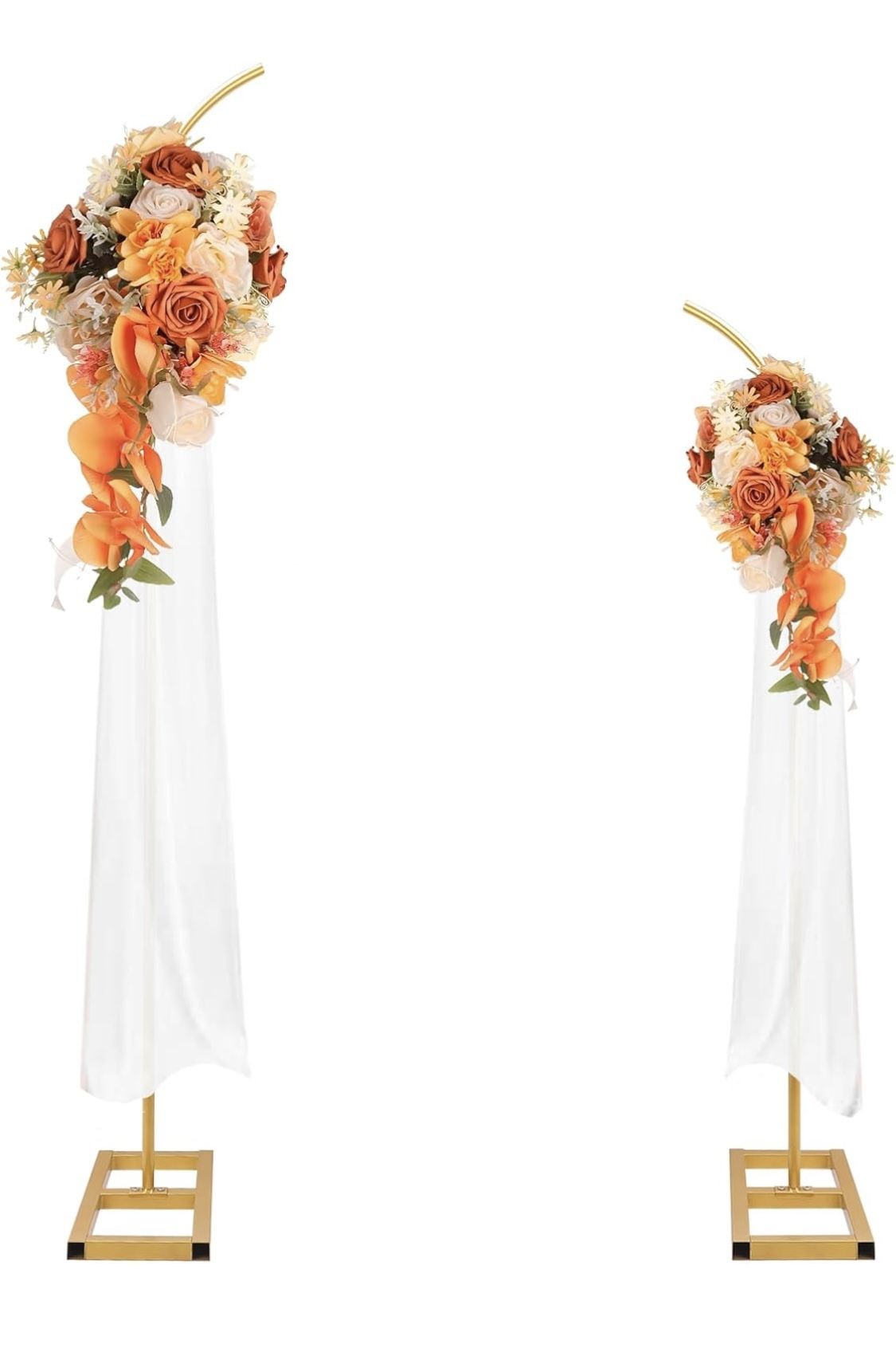 Metal Balloon Arch Stand, Set of 2 Wedding Arch Stands, Flower Arch, Floral Wedding Arches for Ceremony Decoration