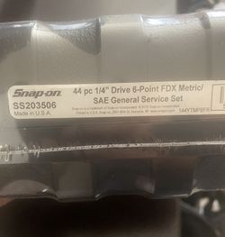 Snap On 44 pc 1/4" Drive 6-Point Metric