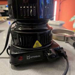 Charcoal Burner- for BBQ, Hookah Parties, Camping & Outdoor Activities- Smart Heat Control & Heat Re