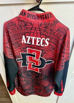 SDSU Aztecs Zip Up Jacket W/ Detachable Soft Helmet Hoodie