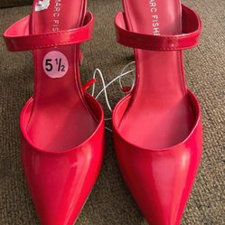 Marc Fisher Red Sling Back Shoes