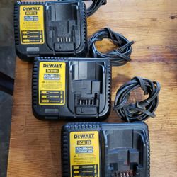 Dewalt 12v/20v battery chargers