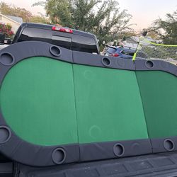 New Folding Poker Table Top Texas Hold-em