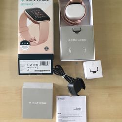 Fitbit Versa 2 Smart Watch New Black / Pink