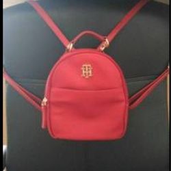 Tommy Hilfiger small red backpack