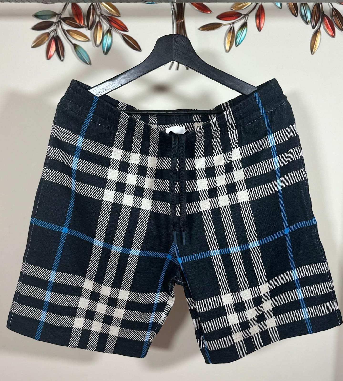 BURBERRY CHECK JACQUARD SHORTS