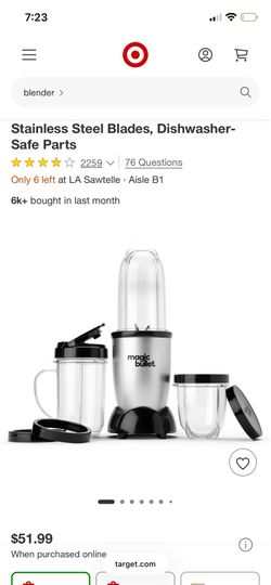 Magic bullet blender
