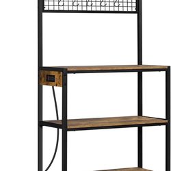 Bakers Rack, Microwave Stand, Kitchen Shelf