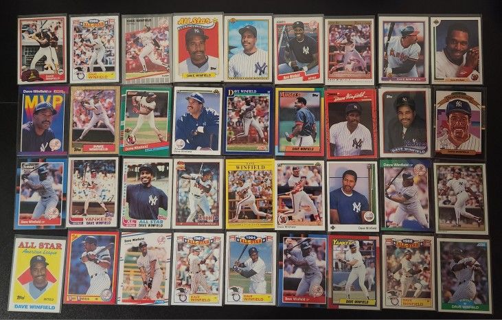 Dave Winfield  32+ Baseball Card Lot 