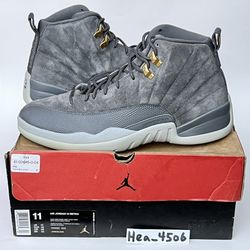 2017 Air Jordan 12 Retro Dark Grey size 11 Wolf 130690-005 Receipt