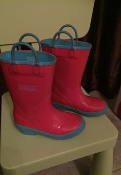 L.L. BEAN girls rain boots/ size 10
