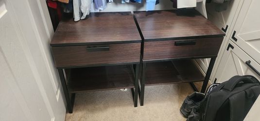 Ikea nightstands set of 2