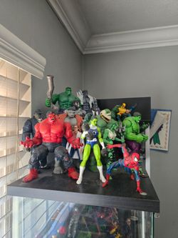 Marvel Legends Hulk figures.  All have different prices