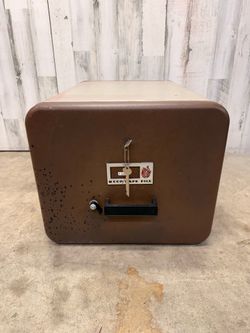 Vintage fire proof safe filing cabinet