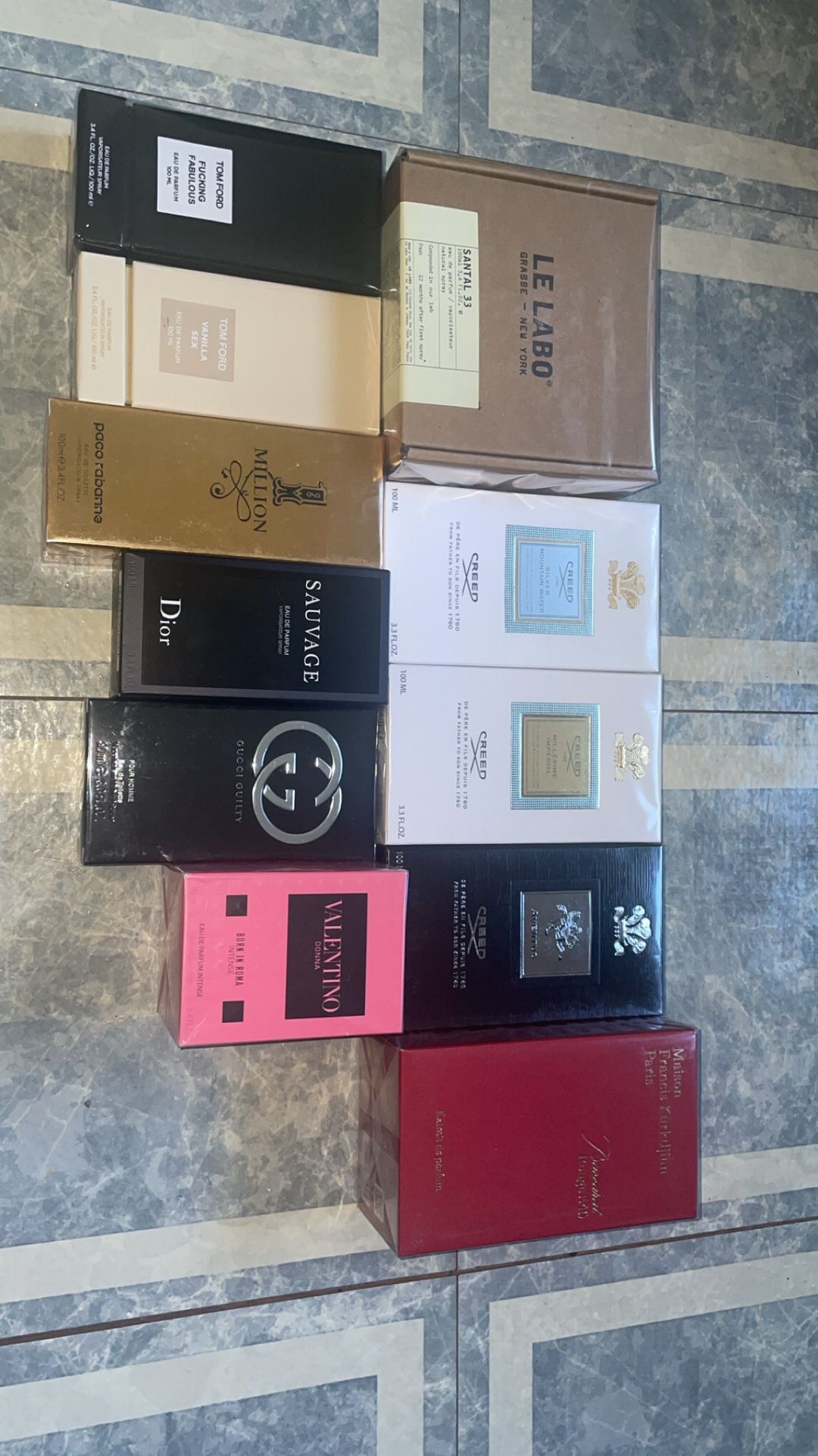 Fragrances/Colognes 3.4oz (10-$450)