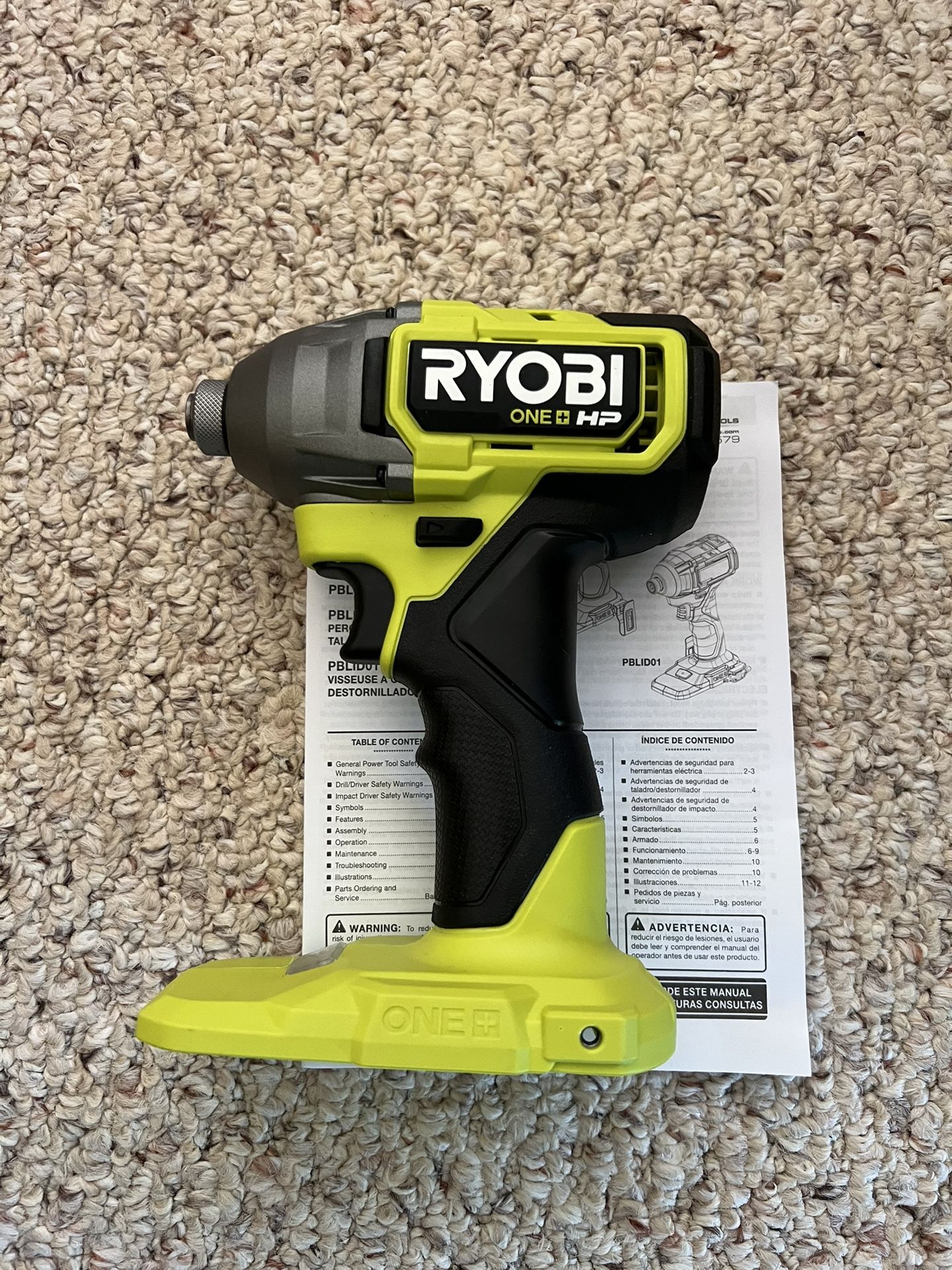 RYOBI ONE+ HP 18V Brushless Cordless 1/4 in. Impact Driver (Tool Only)