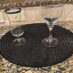 Crystal Water Glasses Each Set Of 8