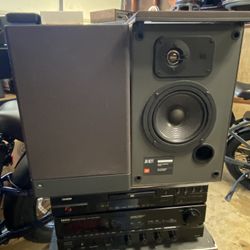 DENON STREAMING STEREO MUSIC SYSTEM WITH CD/DVD PLAYER JBL BOOKSHELF SPEAKERS 🔊 WITH BLUETOOTH 🔊.