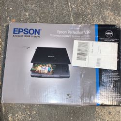 Epson Perfection V39 Color Photo & Document Scanner with Scan-To-Cloud & 4800 Optical Resolution,Black Brand New