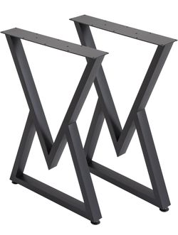Metal Table Legs Brand New Heavy Duty with Adjustable Protector Feet Set of 2