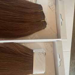 #30 (Light Irish Red) WEFT/WEAVE 18” 100g Yaki Straight 100% Remy Human Hair. Inventory SALE. 