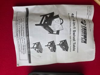 Triumph Sports USA 48" 4-in-1 Swivel Table Manual