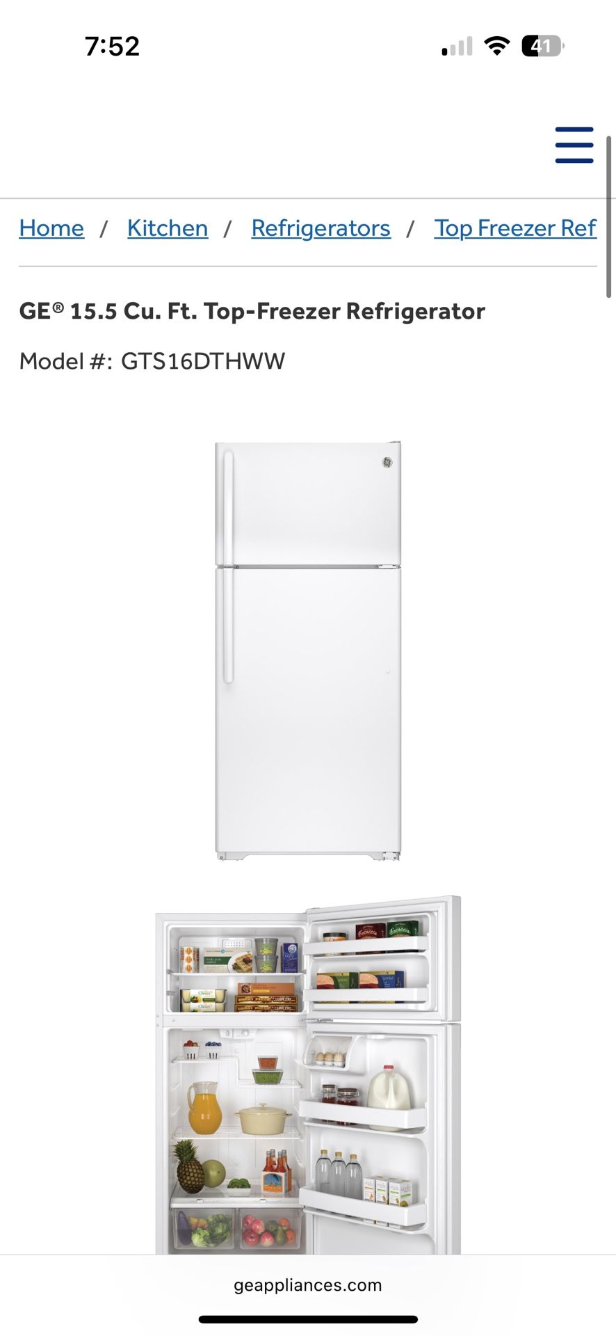 Ge Refrigerator