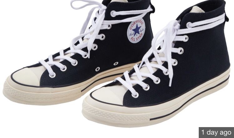 Fear of God Converse Black size 9 (will have in hand tomorrow)
