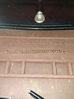 Gold-Tone Curb Link Chain Bracelet