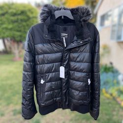 Men's Jacket XL Express Faux Leather