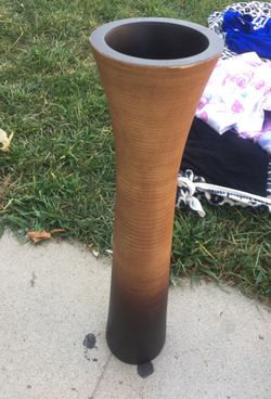 Wooden vase